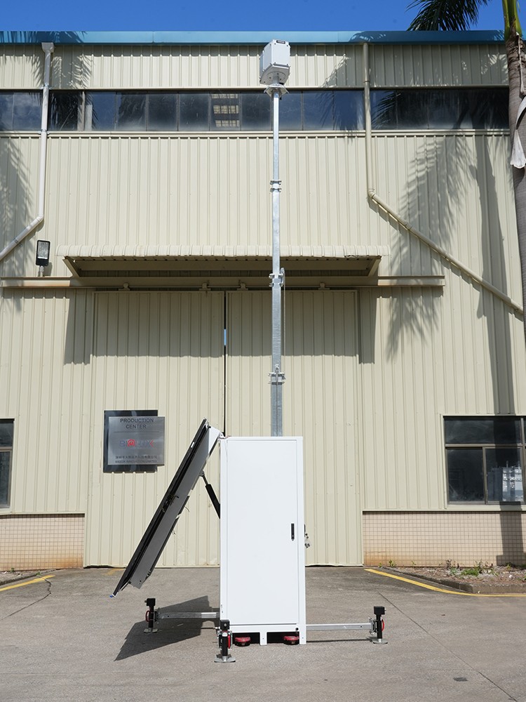 HiCUBE Solar CCTV Tower For High-Power Equipment high quality