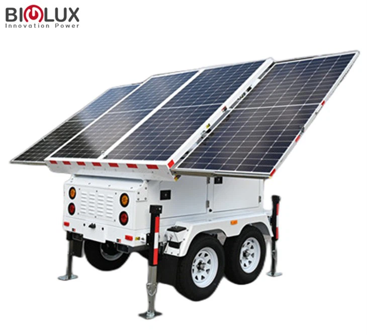 Generator solar mobil cu patru panouri