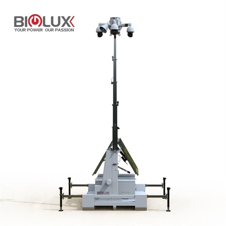 Mobile Solar Monitoring Security Tower