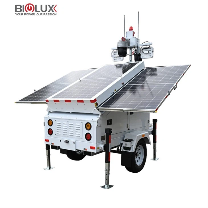 Solar Surveillance Tower With Thermal Camara