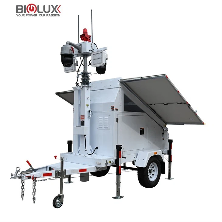 Solar Surveillance Tower With Thermal Camara