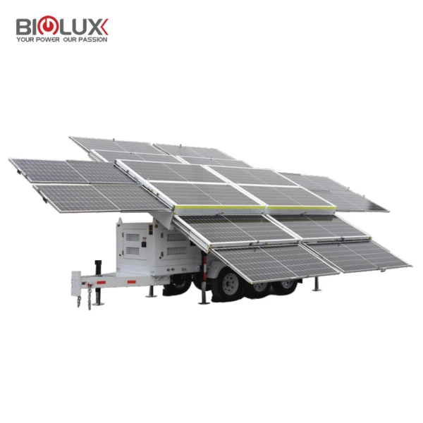 Stație de remorcă solară cu generator mobil mobil eficient cu panou solar