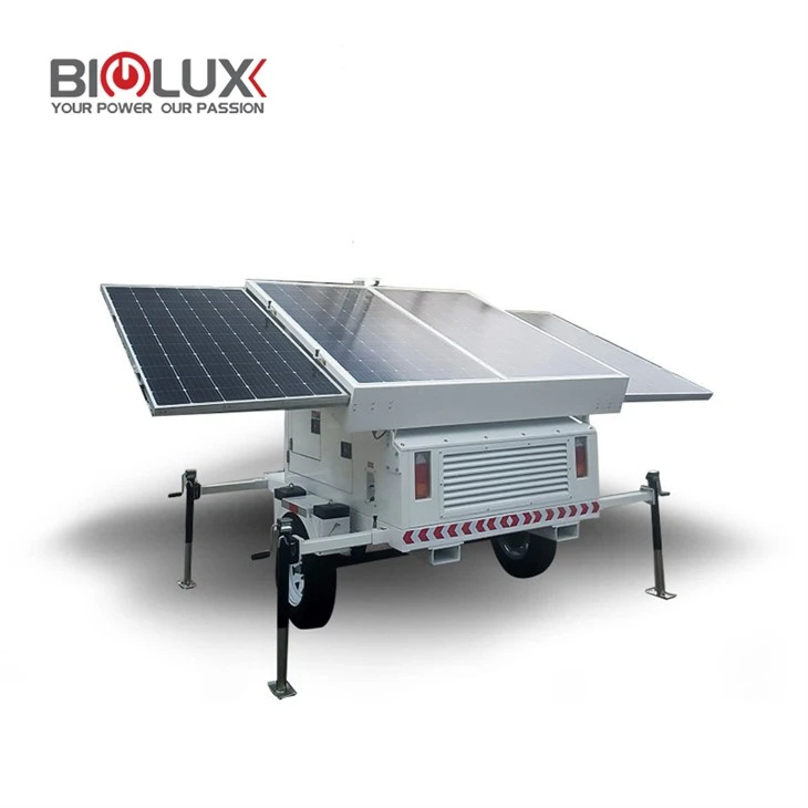 Remorcă cu generator solar pentru situații de urgență