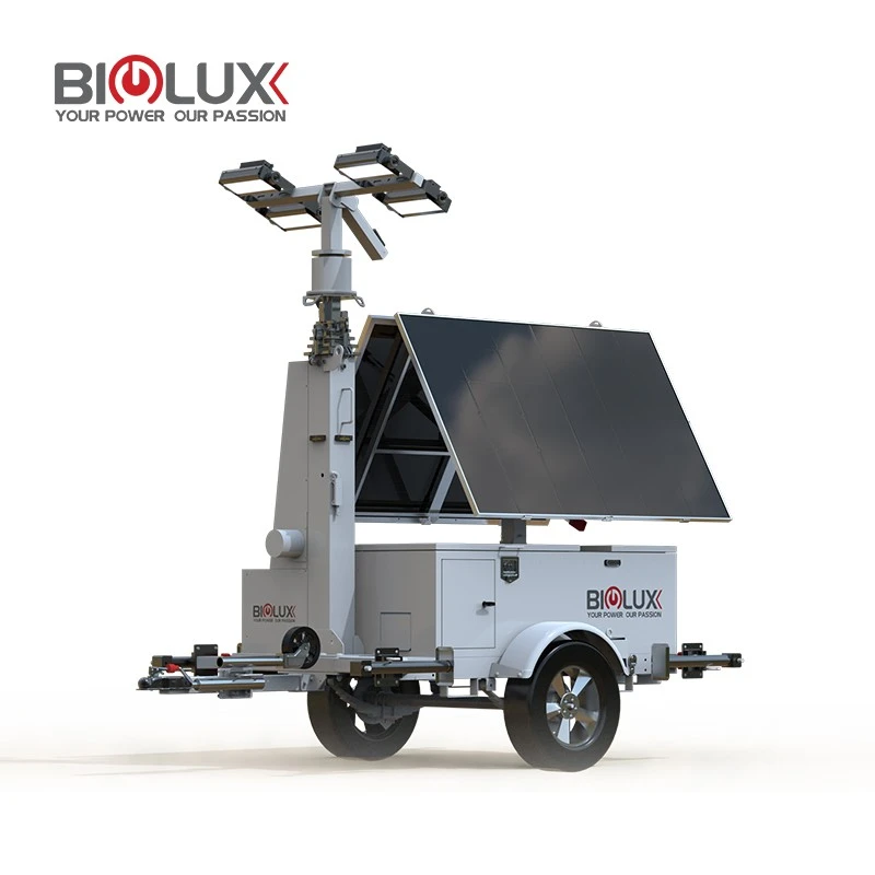 Trailer Mounted Solar Light Tower