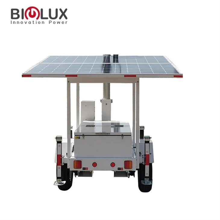 Remorcă pentru mini stație solară mobilă