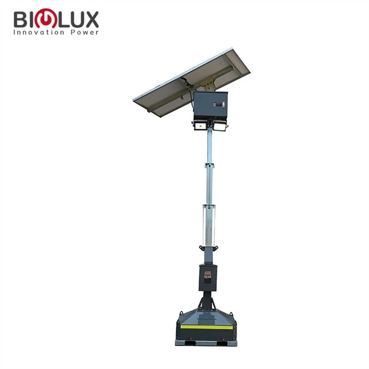 Lumină stradală LED solară mobilă reîncărcabilă