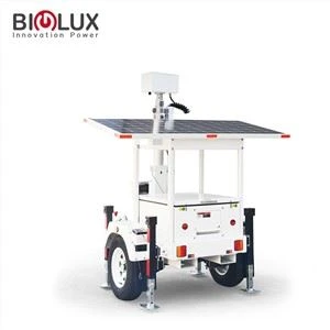 Turn mobil de supraveghere cu panou solar de 380 W