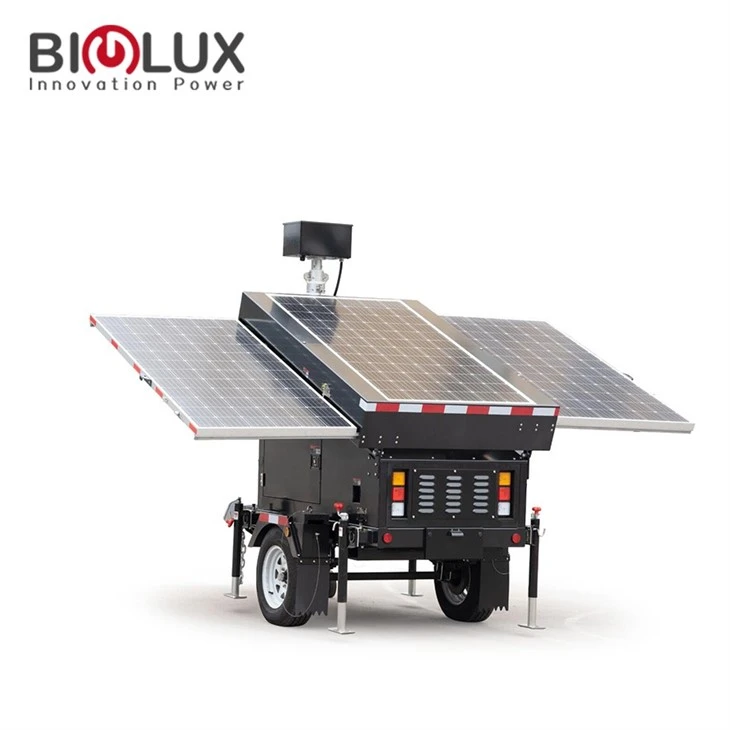 Remorcă CCTV solară mobilă de 435W*3