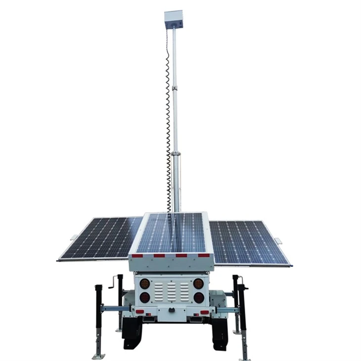 Trailer CCTV mobil cu energie solară autonomă din SUA