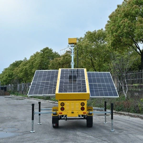 Factory Price Solar Trailer With Camera Or Light From China