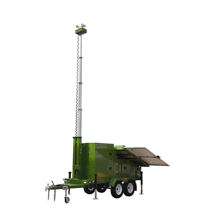 Mobile Solar Trailer 4 Panel Can Stall Camera Or Light