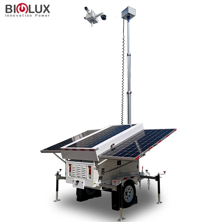 Turn solar mobil cu camere de securitate Wifi